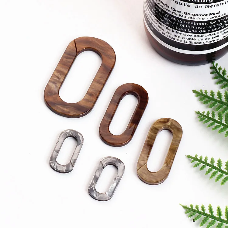 DIY ювелирные изделия для ушей Япония Харадзюку ацетат овальное кольцо серьги