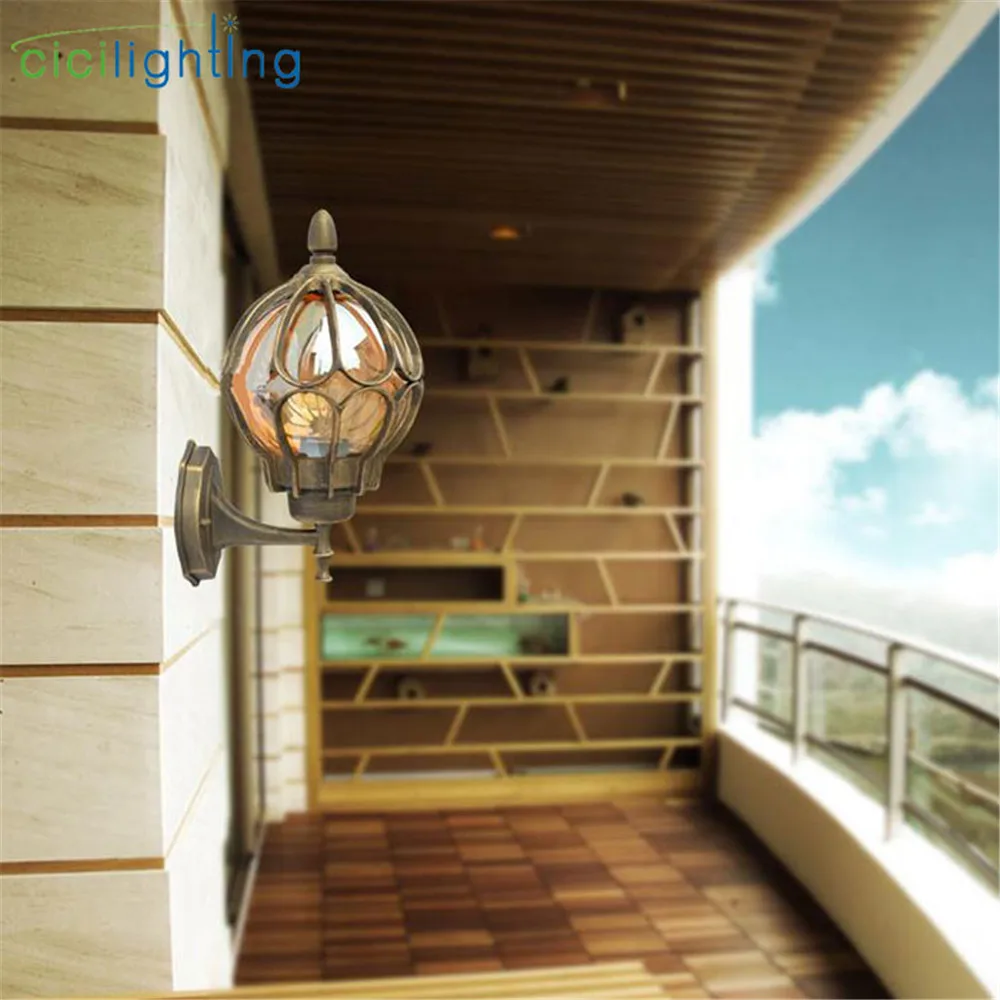 

European Wall Lamp,Outdoor Porch Lights,Villa Balcony Garden Lamps,Lighting Retro iluminacion exterior applique murale luminaire