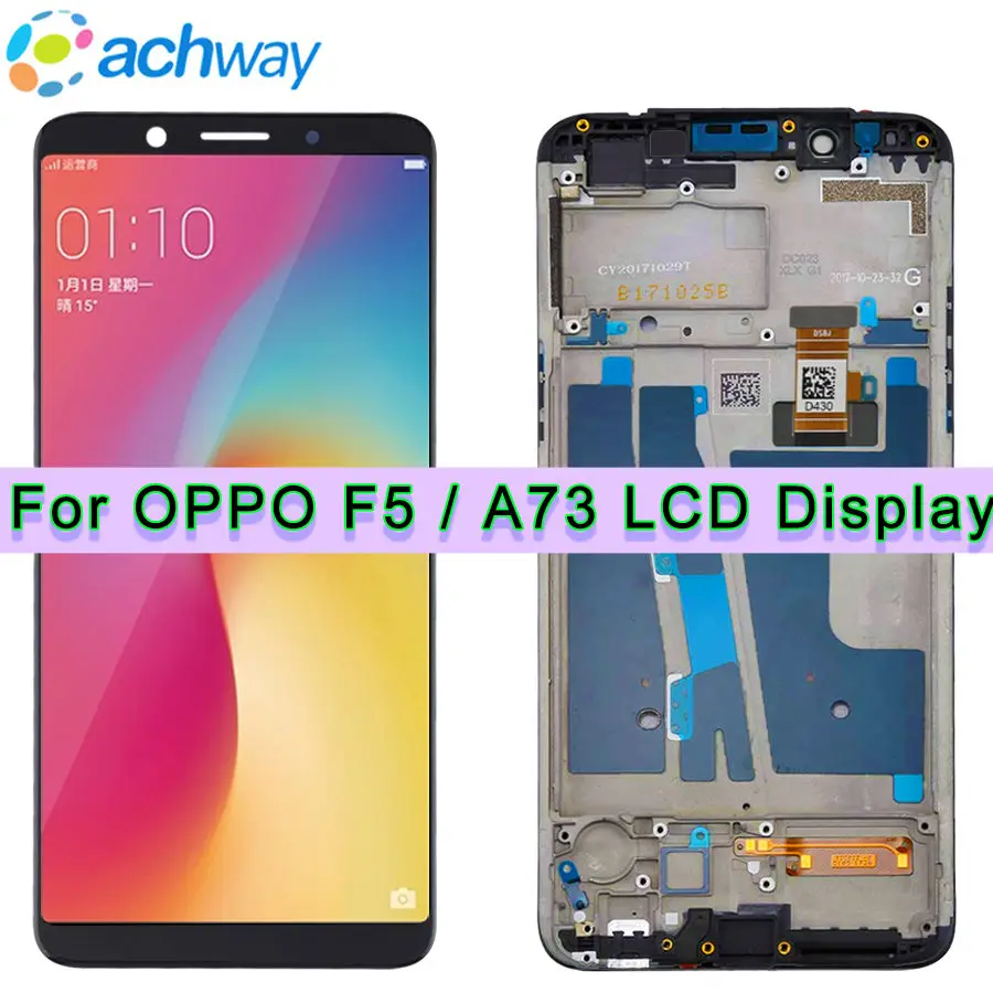 Original Черный 6 0 &quotЖК дисплей OPPO F5 A73 экран добавить сенсорный дигитайзер сборка