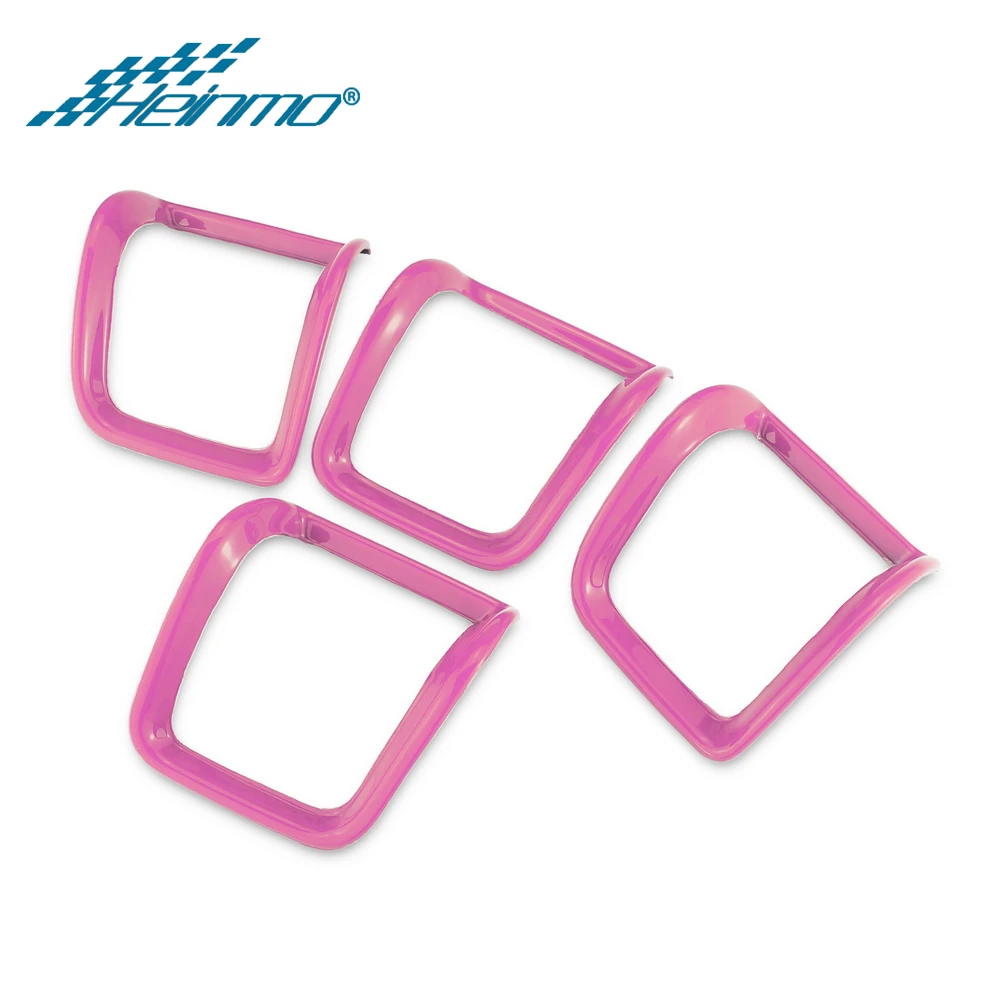 4PCSFrontOutlet Pink Аксессуары для MINI Cooper Автомобильный декоративный стикер для интерьера чехол для MINI Clubman F54 Стайлинг для MINI Cooper F54 для MINI F54 - Название цвета: 4PCSFrontOutlet Pink