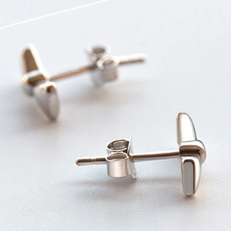 AINUOSHI Роскошные серьги гвоздики из стерлингового серебра 925 пробы с галстуком