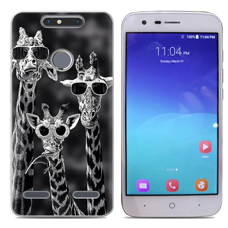 Прямая поставка мягкий ТПУ чехол для телефона ZTE Blade V8 Lite 5 дюймов Модный Цветной с