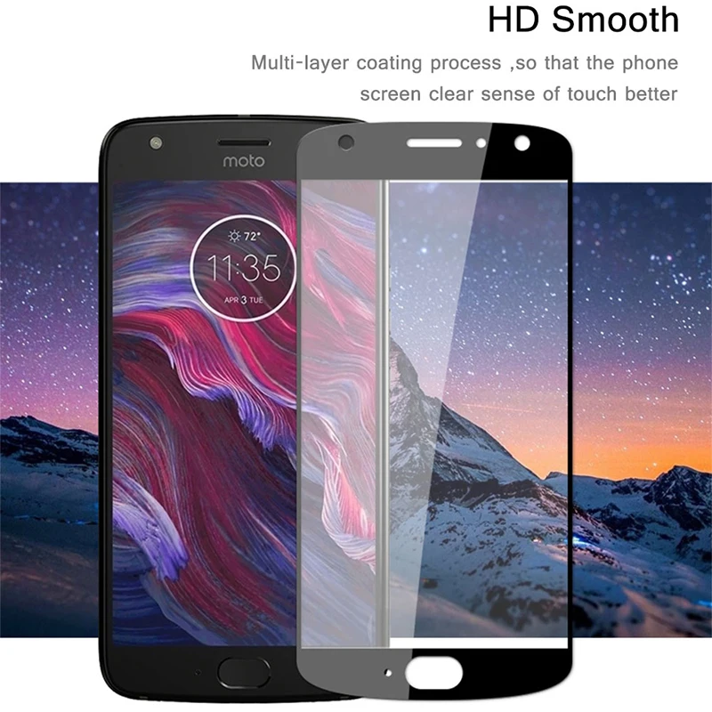 Закаленное стекло для Motorola Moto X4 с полным покрытием Защитная пленка экрана 2 шт. |