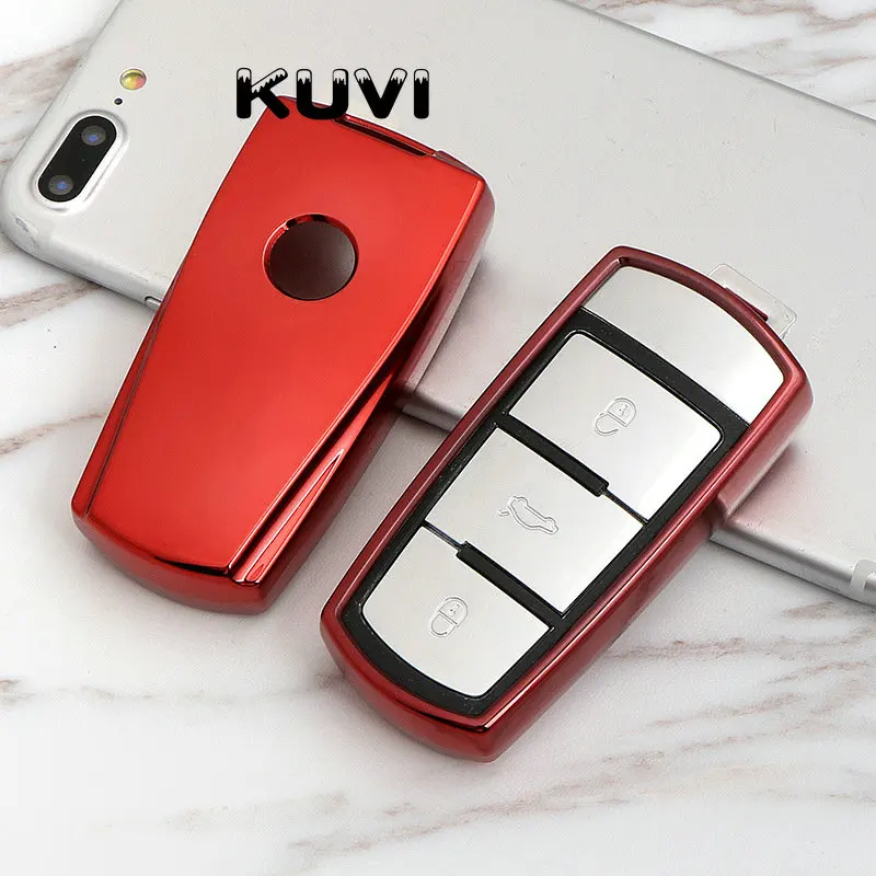 Мягкий ТПУ защитный чехол для автомобильного ключа VW Polo Tiguan Bora Passat Golf 6 Lavida Scirocco