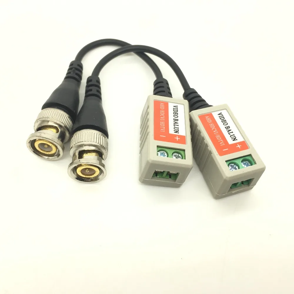 10 пар ABS пластиковых CCTV Video Balun аксессуары пассивные трансиверы расстояние UTP BNC