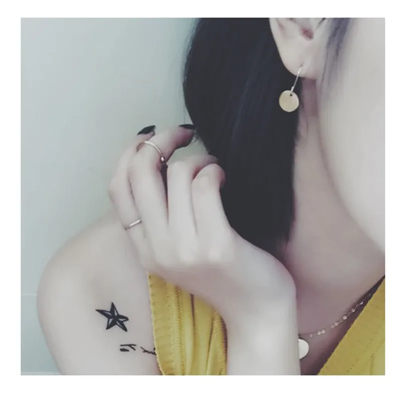 E042 модные ювелирные изделия маленькие золотые круглые Висячие серьги для женщин