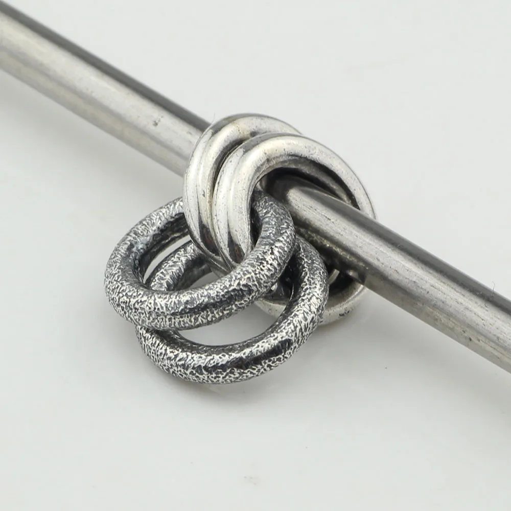 Beadshunter 925 пробы серебро четыре кольца Шарм Бисера Подходит Европейский браслет