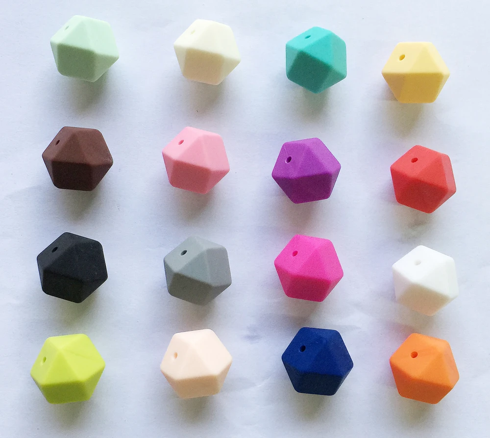 Крупнейшие геометрические шестигранные силиконовые бусины 23 2 мм Набор сделай