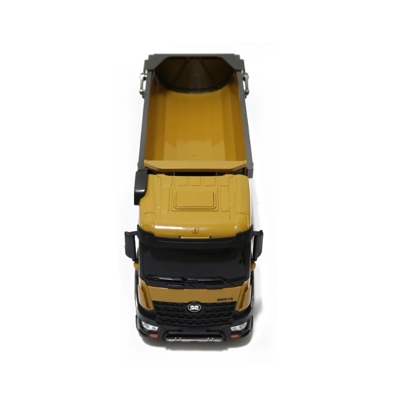 HUINA TOYS 1573 1/14 10CH сплав RC самосвал инженерный строительный автомобиль пульт дистанционного управления игрушка RTR-коричневый