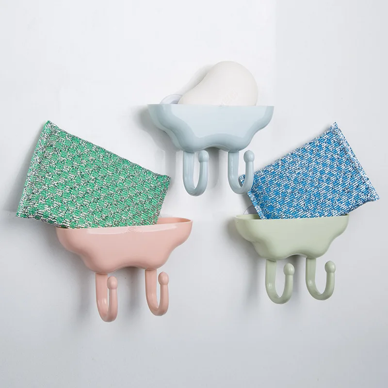 Convenient Suction Cup Holder Bathroom Shower Soap Dish Home Hotel Travel tray Wall Storage Box |