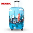 OKOKC защитный чехол для чемодана для путешествий Чехол для чемодана подходит для 19  32 дюймов Чехол Отличный эластичный, аксессуары для путешествий