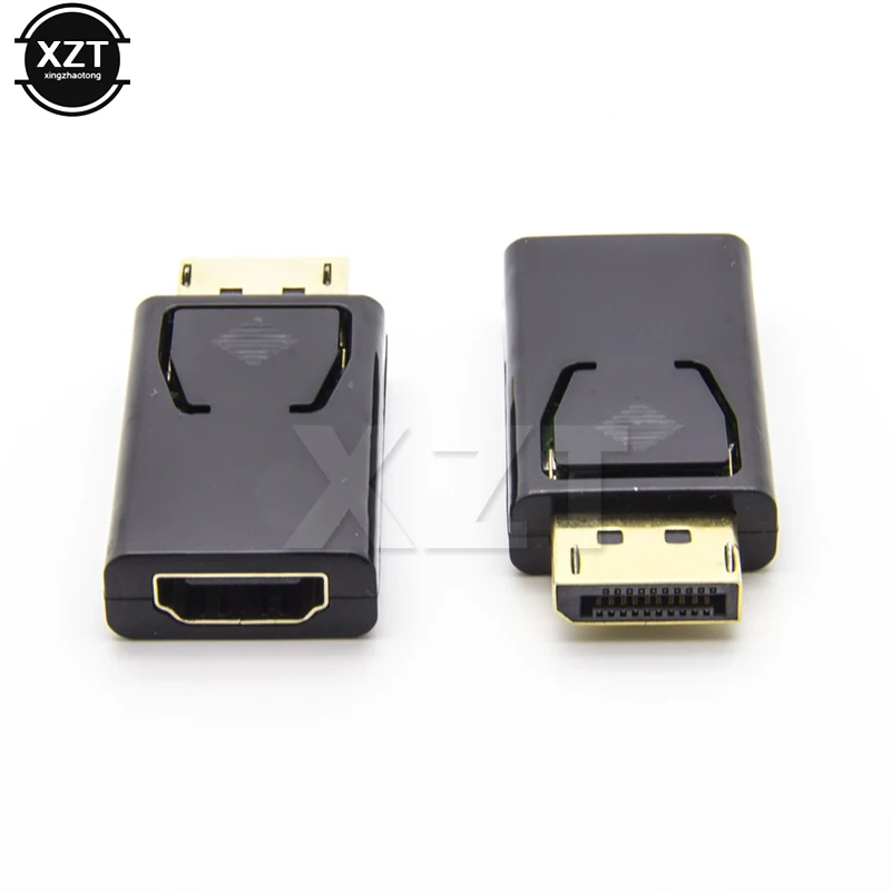 1 шт. позолоченный переходник для порта дисплея папа DP-HDMI мама | Компьютеры и офис