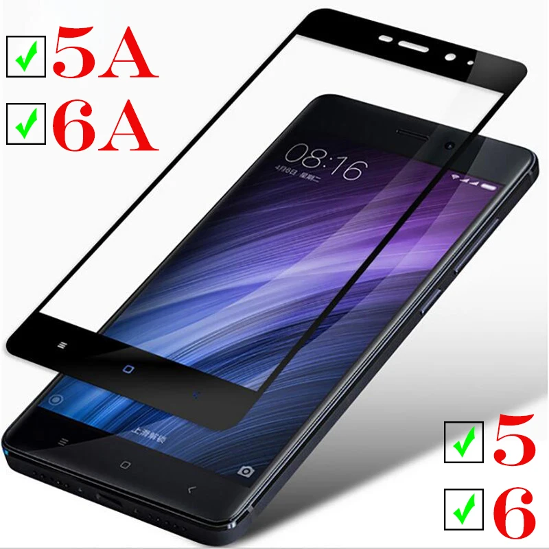 Защитное стекло для ksiomi redmi 5 a xiaomi a5 a6 6 6a xiomi xiaomei red mi закаленное | Мобильные