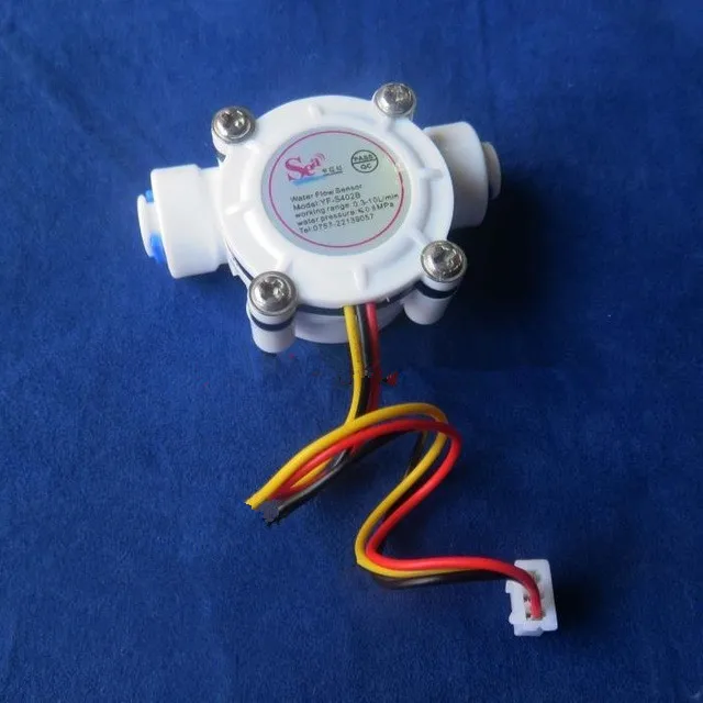 

High Precision DN6 G1/4 PE Water Meter Flow Sensor Counter Indicator Dispenser Flowmeter 0.3-10L/min