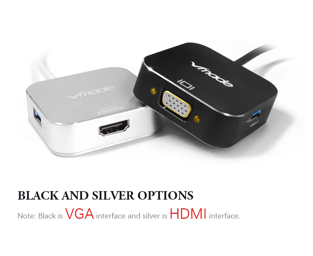 Vmade usb-хаб type C HDMI VGA адаптер type C к HDMI 4K Thunderbolt 3 для samsung Galaxy S8 huawei mate 10 для USB C HDMI