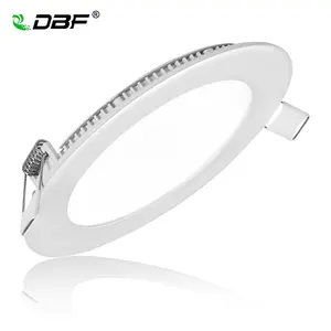 Диммируемый Светодиодный Светильник направленного света DBF, круглая Встраиваемая потолочная панельная лампа белоготеплого белого света для кухни и ванной, 3 Вт, 4 Вт, 6 Вт, 9 Вт, 12 Вт, 15 Вт, 18 Вт