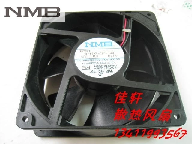 Вентилятор охлаждения для NMB 4715KL-04T-B30 постоянный ток 12 В 0 72a 12038 120x120x38 мм см