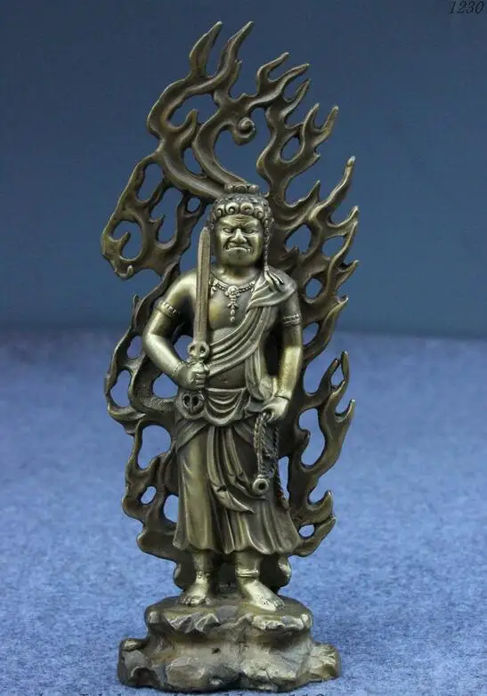 Mahayana буддизм Чистая Япония Fane Fudo Myo o/акаланата статуя Будды|buddha statue china|buddha abstract oil