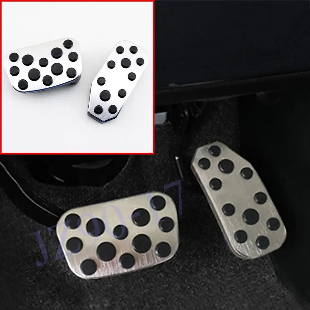 Car Styling No Drilling Aluminum Alloy Accelerator Gas Pedal Cover Brake Fit For Toyota Alphard 2015 2016 2017 2018 2019 | Автомобили и