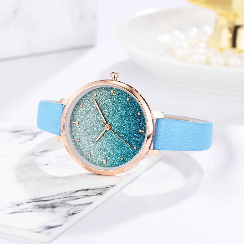 Модные женские часы с матовым циферблатом от ведущего бренда Geneva аналоговые