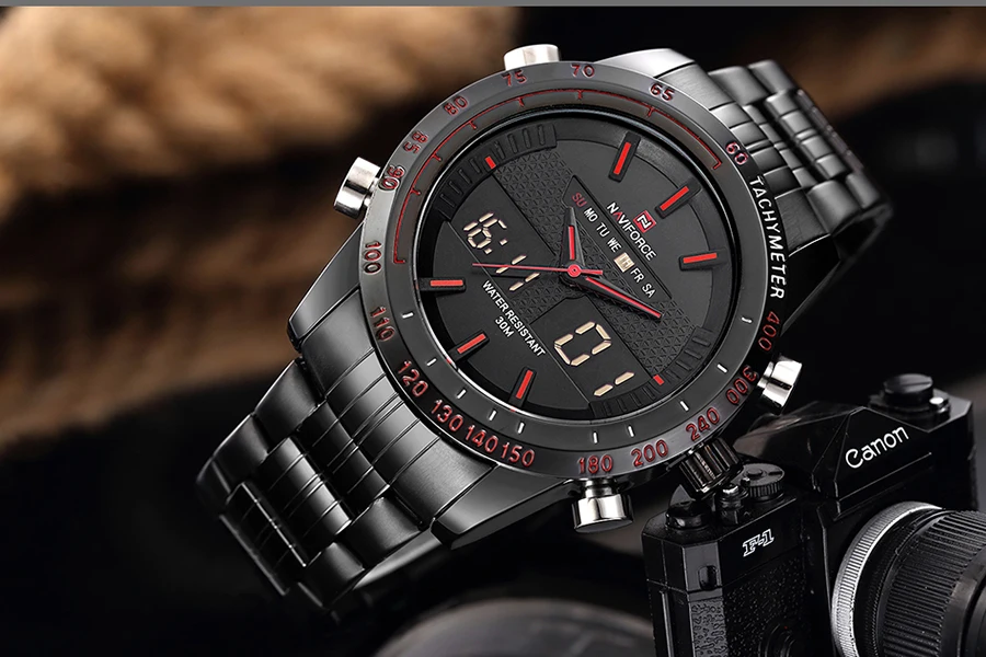 Relogio masculino NAVIFORCE роскошные мужские модные спортивные часы мужские кварцевые цифровые аналоговые часы мужские наручные часы 9024 Прямая поставка