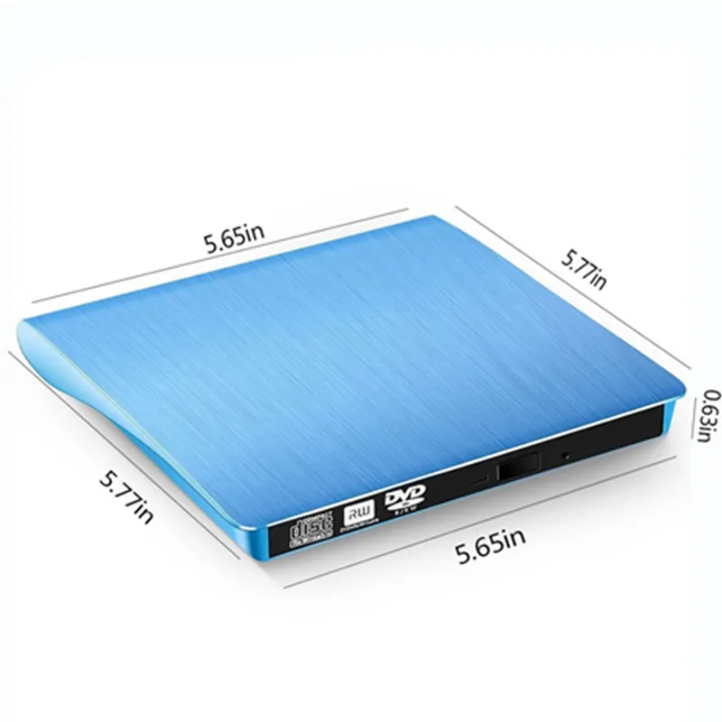 USB 3,0 DVD привод Внешний DVD RW CD Писатель Привод горелки ридер плеер Оптические приводы для портативных ПК