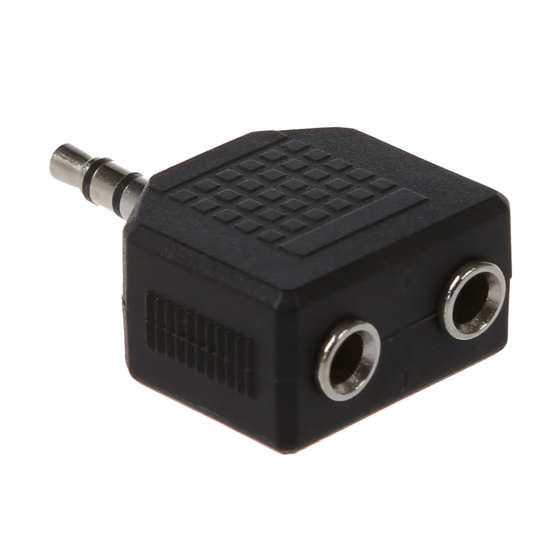 Новый Никель покрытие штекер 3 5 мм стерео для двойной Женский разъем Y сплиттер