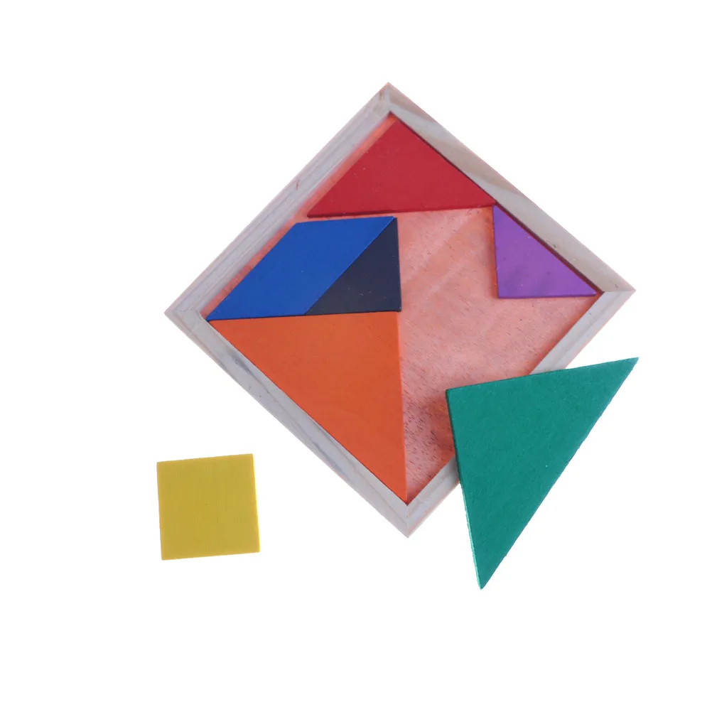 Обучающие деревянные Игрушки Tangram интеллектуальные игрушки головоломки для