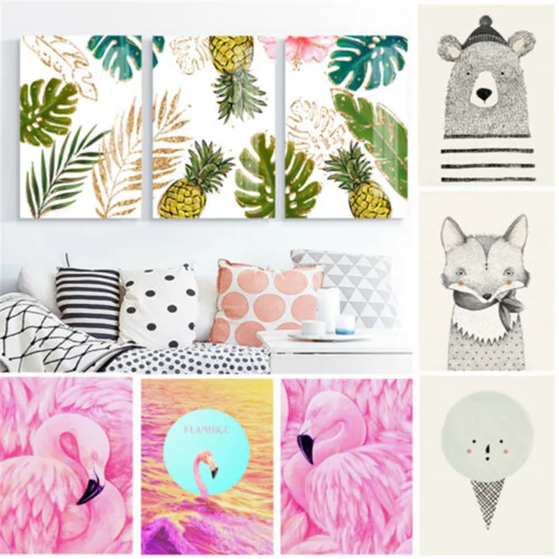 Новинка 2019 лидер продаж Мультяшные животные настенные виниловые наклейки