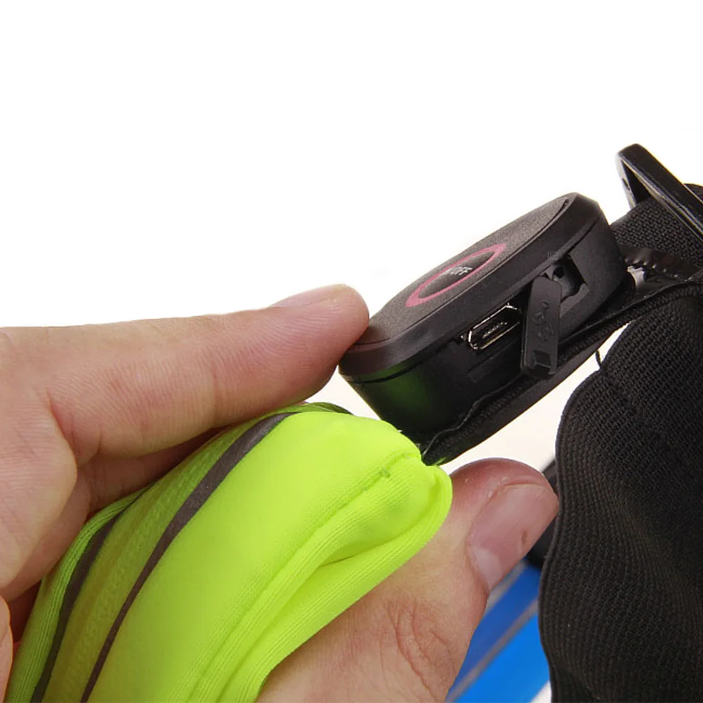 Shine waterproof Повседневный светодиодный унисекс Сумочка для USB карманы Ночной Бег
