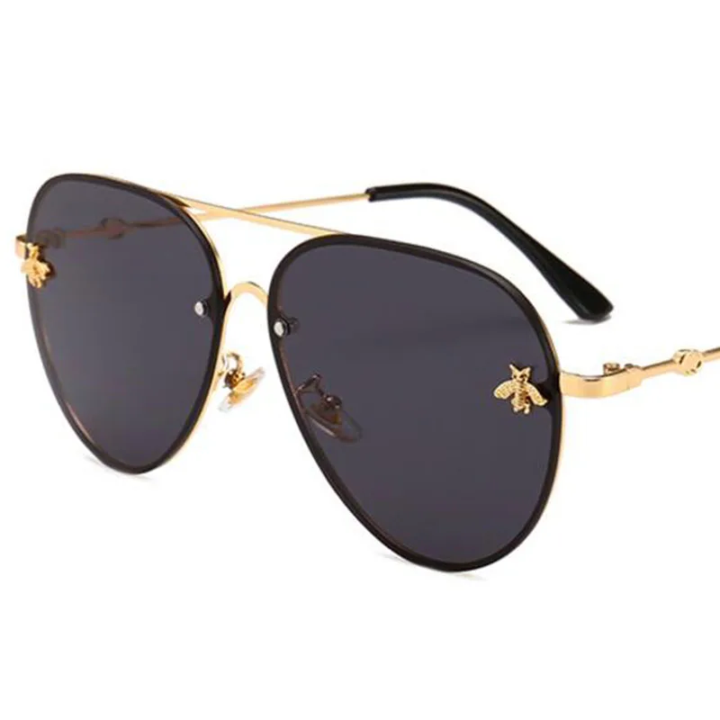 Солнцезащитные очки авиаторы в форме пчелы для мужчин и женщин винтажные модные