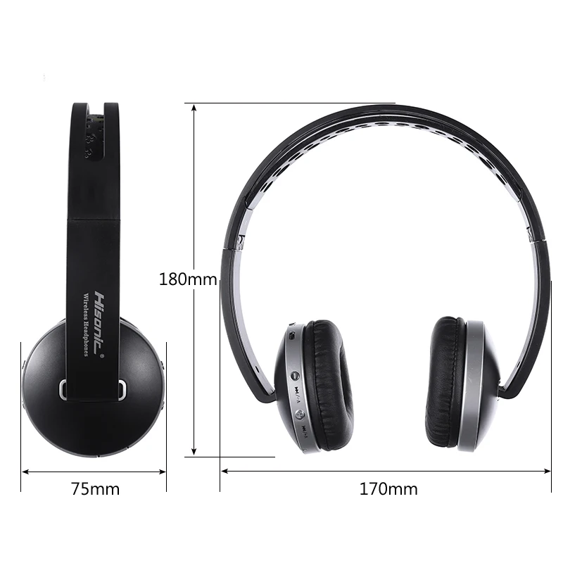 Hisonic Беспроводной наушники Gaming Headset стерео Складная спортивные микрофон игровой