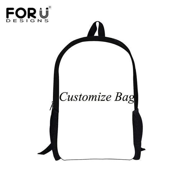 custom C FORUDESIGNS Kids 3 шт./компл. Рюкзак Мультфильм Французский бульдог животные принты брезентовые Школьные Рюкзаки рюкзаки для подростков девочек мальчиков студентов - Цвет: custom C