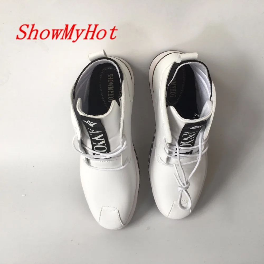 Showmyhot Новое поступление Досуг белый Sapatos Masculinos прогулочная обувь 350 кроссовки дышащая обувь на плоской подошве