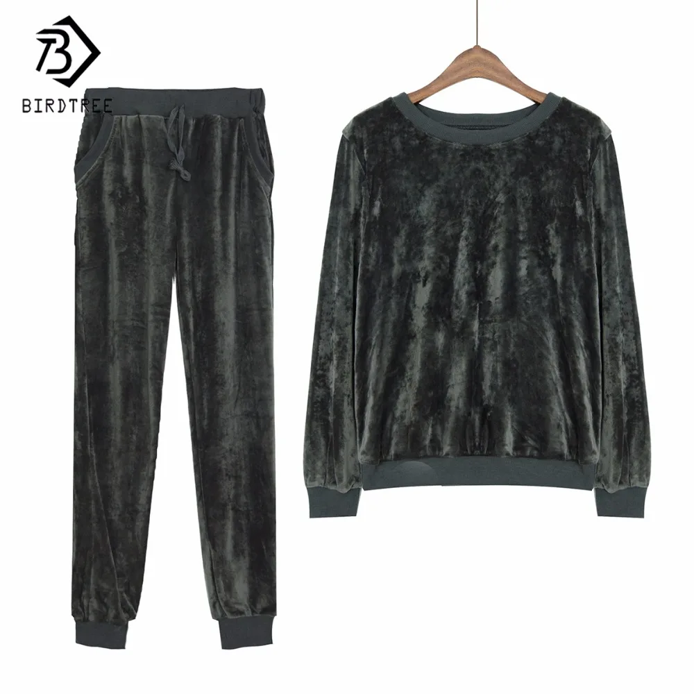 Бархатный спортивный костюм комплект из двух предметов женский сексуальный