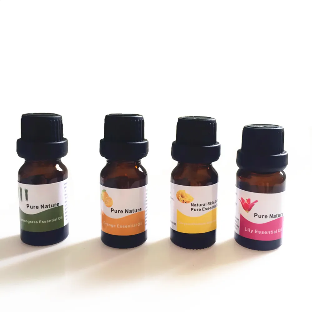10ML/Pcs Lily Skin Whitening Contractive Pore Pimples Essential Oils