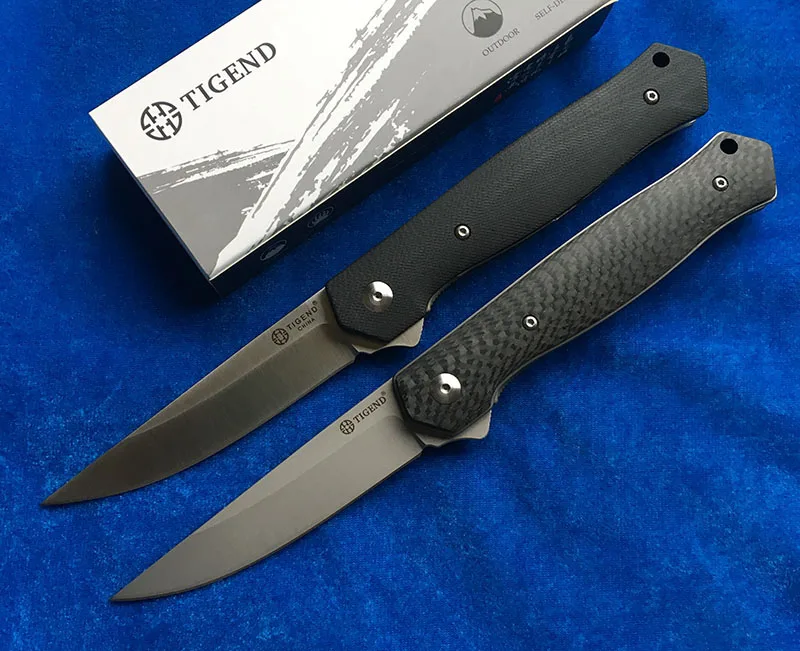 LOVOCOO 1067 Складной Нож С флиппером D2 лезвие G10 CF ручка мяча для пивоварения охоты Открытый Кемпинг Карманные Ножи подарок EDC инструменты F95