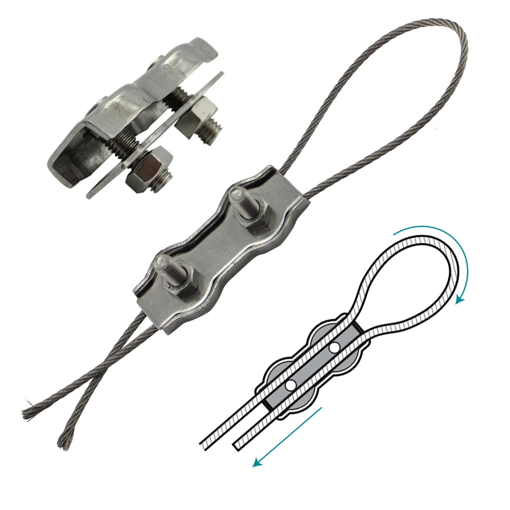 304 зажим для троса из нержавеющей стали простая ручка Кассетный дуплексный