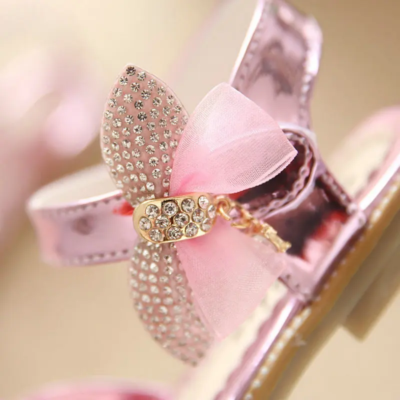 Сандалии принцессы лето 2021 детская обувь туфли для вечевечерние сандалии