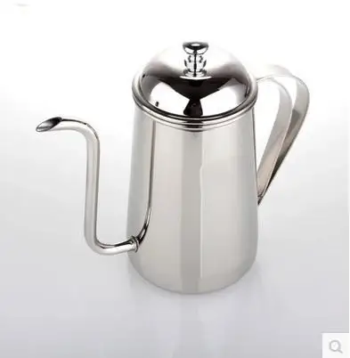 FeiC 1 шт. 2015 новое поступление 0.7L Серебряный чайник для чая и кофе капельный из