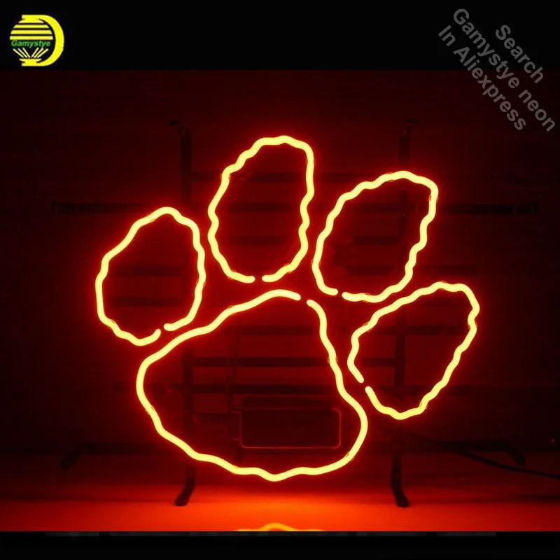 

Neon Sign for Paws Neon Bulbs sign Lamps handcraft Glass tube Decorate hotel Beer Sport Wall Room signs made to order Trade mark