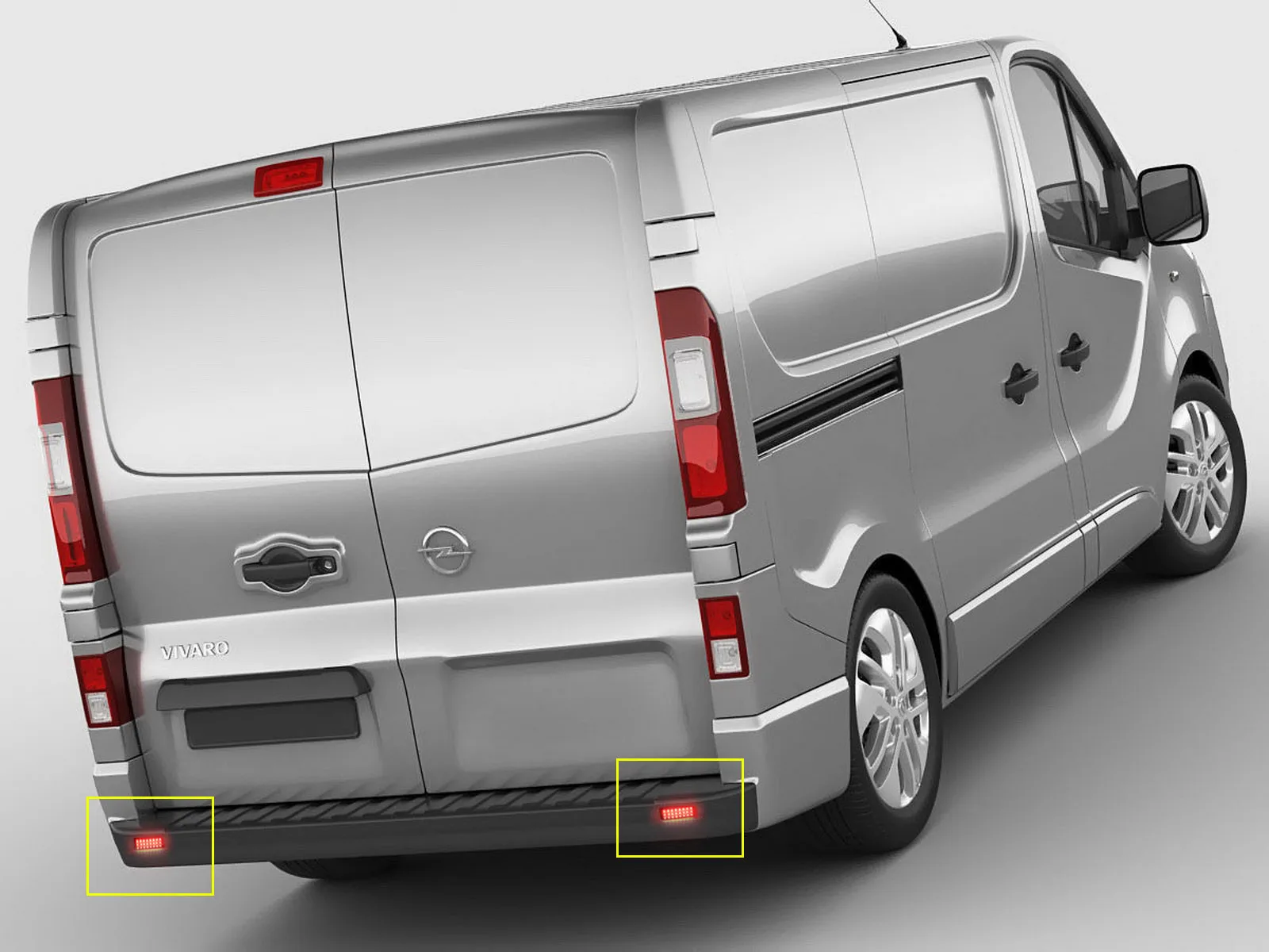 ANGRONG 2x для Vauxhall Opel Vivaro Movano отражатель заднего бампера светодиодный задний тормозной светильник с черными линзами для стайлинга автомобилей