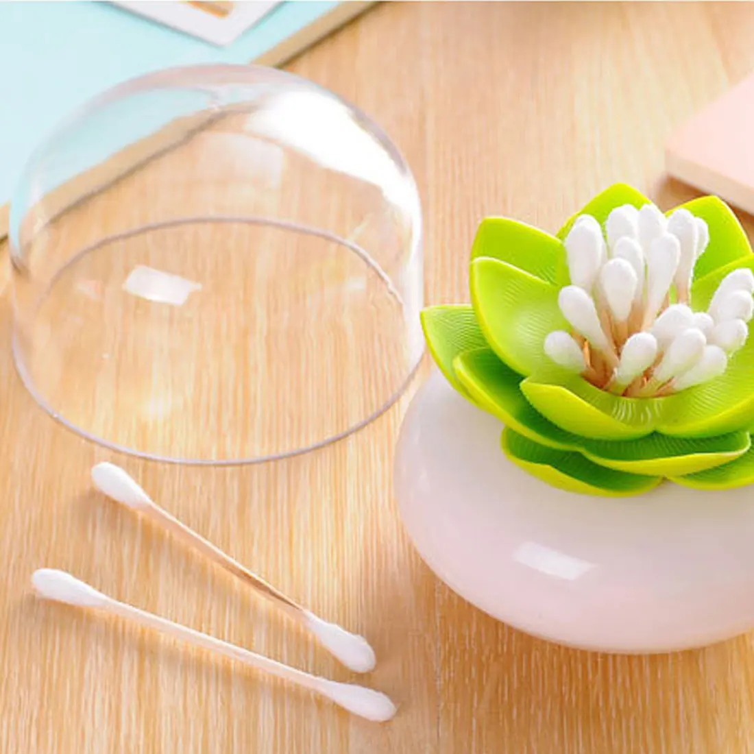 Бутон лотоса ватные палочки коробка держатель базовый декор комнаты Лотос