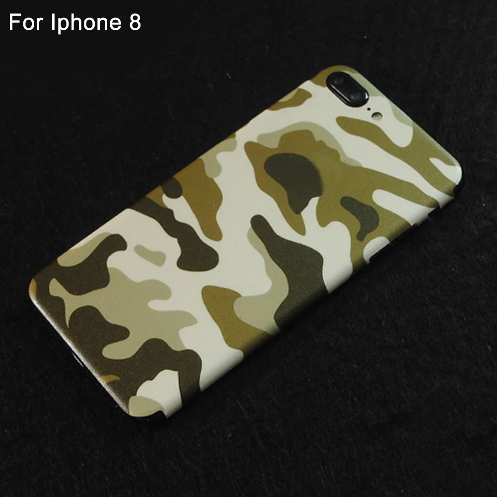 Yellow For Iphone 8 Для IPhone 8 Защитная Водонепроницаемая декоративная амортизирующая задняя клейкая Крышка для кожи легко установить аксессуары для телефона - Цвет: Yellow For Iphone 8