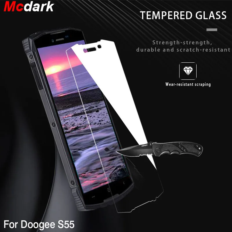 Mcdark 9H закаленное стекло Для Doogee S55 Защитная пленка для экрана Lite крышка