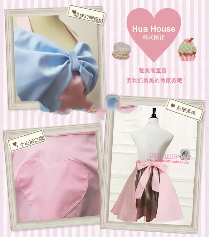 

Princess sweetlolita apron South Korea/Japanese style Korean apron, Japanese cartoon Lolita maid WQ14