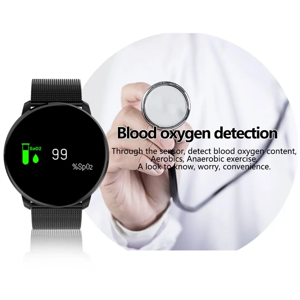 M9 TFT дисплей Смарт-часы Водонепроницаемый Фитнес браслет трекер с Bluetooth 5 0