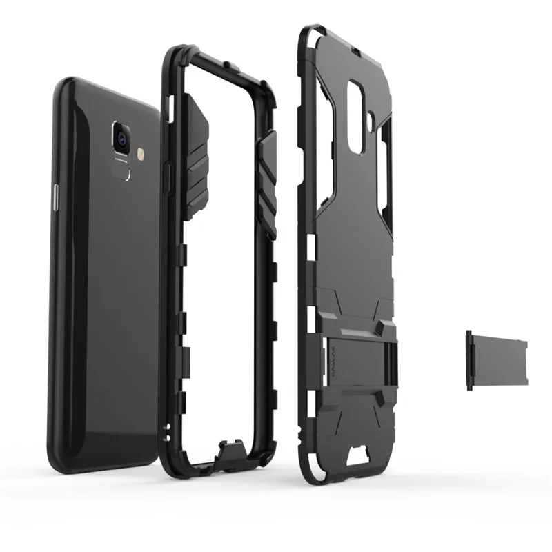 Для Samsung Galaxy A6 Plus (2018) Чехол Жесткий PC TPU 2 в 1 Гибридный бронированный