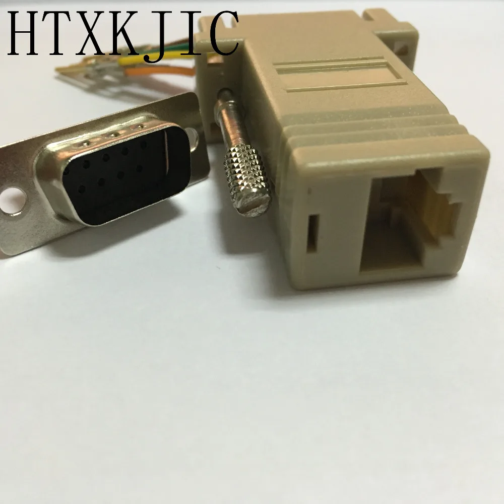 5 шт./лот RS232 DB9 штекер к RJ45 гнездовой разъем конвертер удлинитель гнездо|rs232 db9|rj45