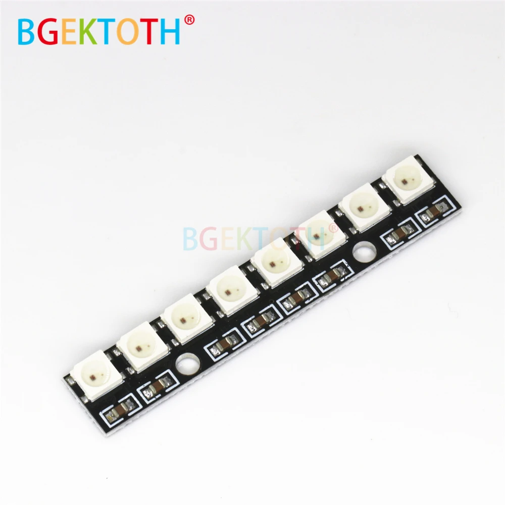 8-канальный WS2812 5050 RGB светодиодный индикатор встроенная полноцветная макетная